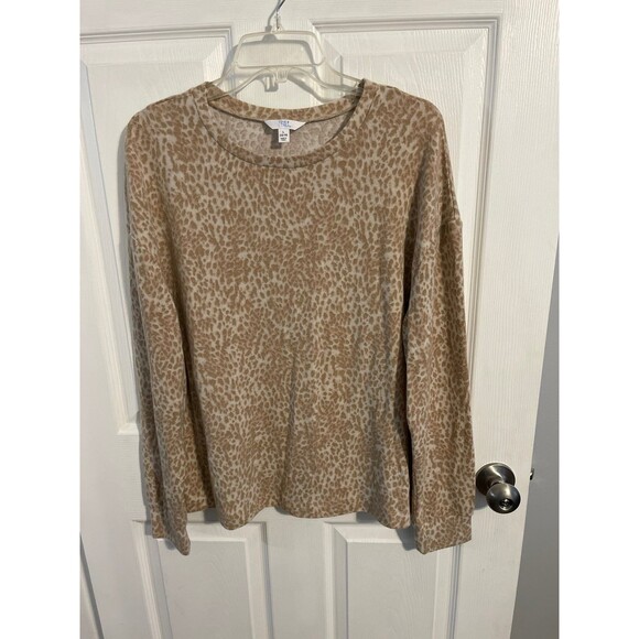 Time And Tru Women's Hacci Top Size L - Picture 1 of 7